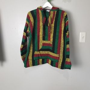 Authentic Mexican Baja hoodie poncho size …